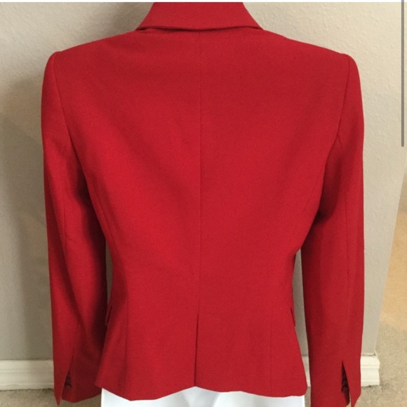 Zara Basic Red Blazer - Picture 2 of 4